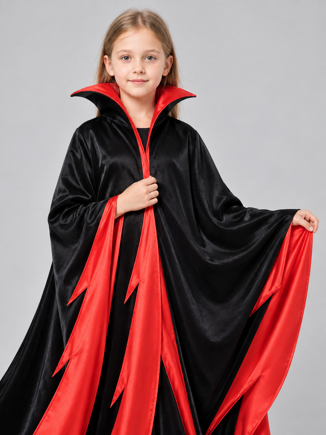 Carnival Cloak Cape with a High Collar Costume Capes detail 2