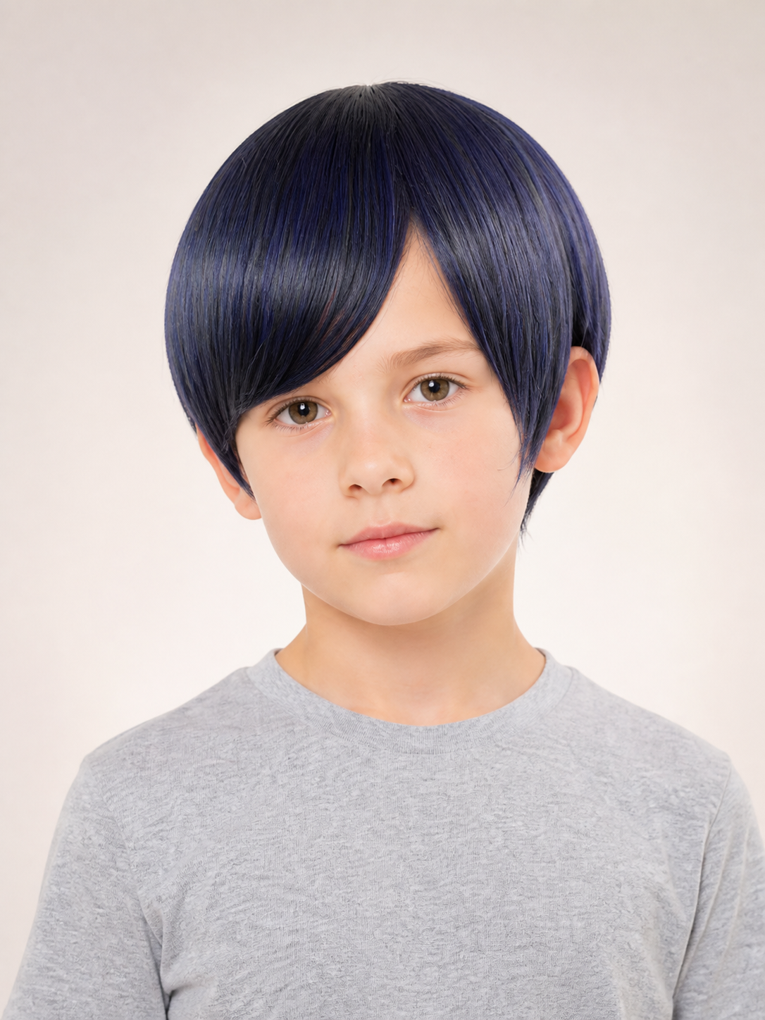 Dark Blue-Purple Carnival Wig for Cosplay Costume Wigs detail 2