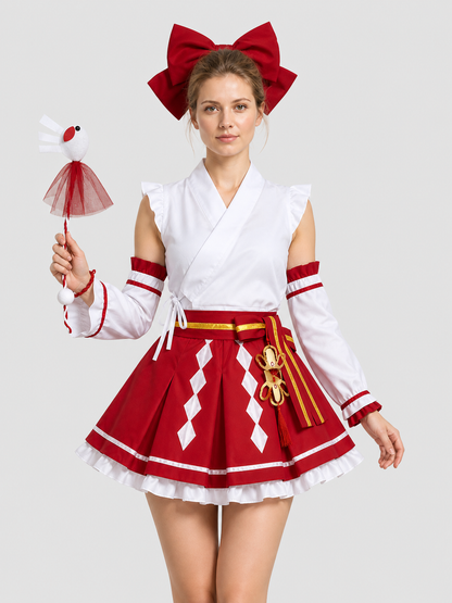 Da Qiao Yise Anime-Style Cosplay Costume Set Costumes detail 3