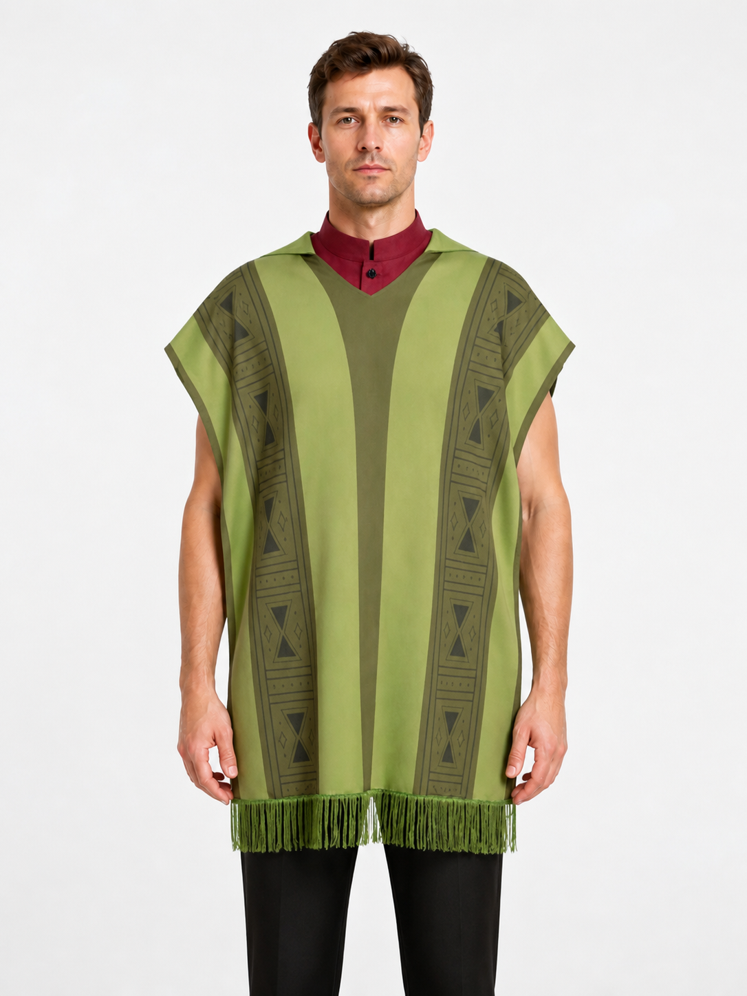 Cosplay costume with a sleeveless fringed tunic and pants Costumes detail 3