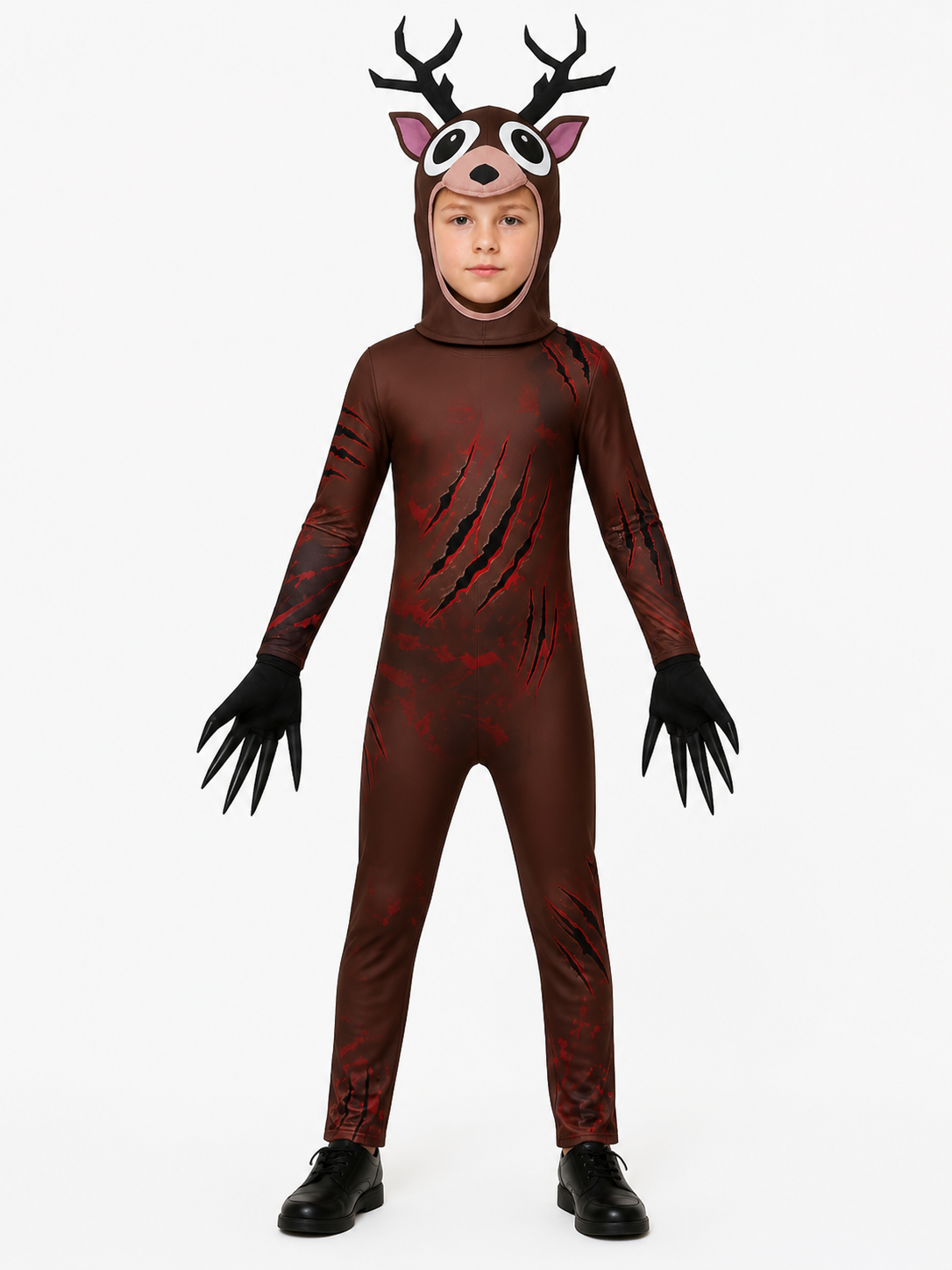 Scary Deer Costume with Antlers and Claws for Halloween Costumes detail 3