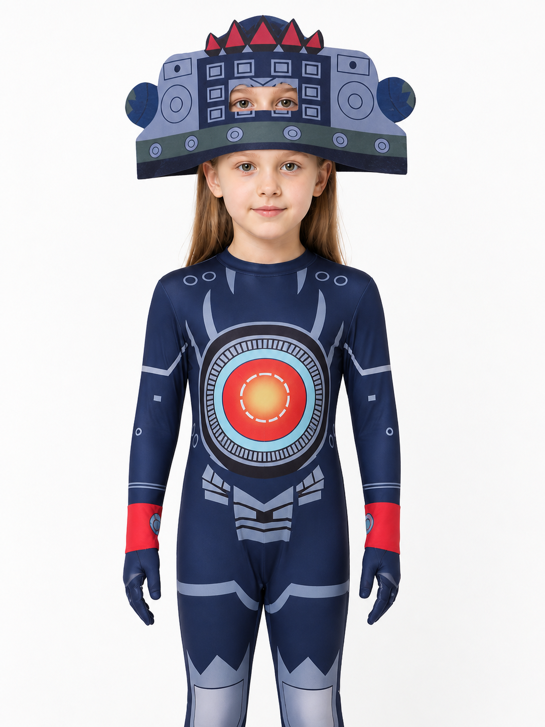 Skibidi Toilet TV Man Cosplay Jumpsuit Costumes detail 2