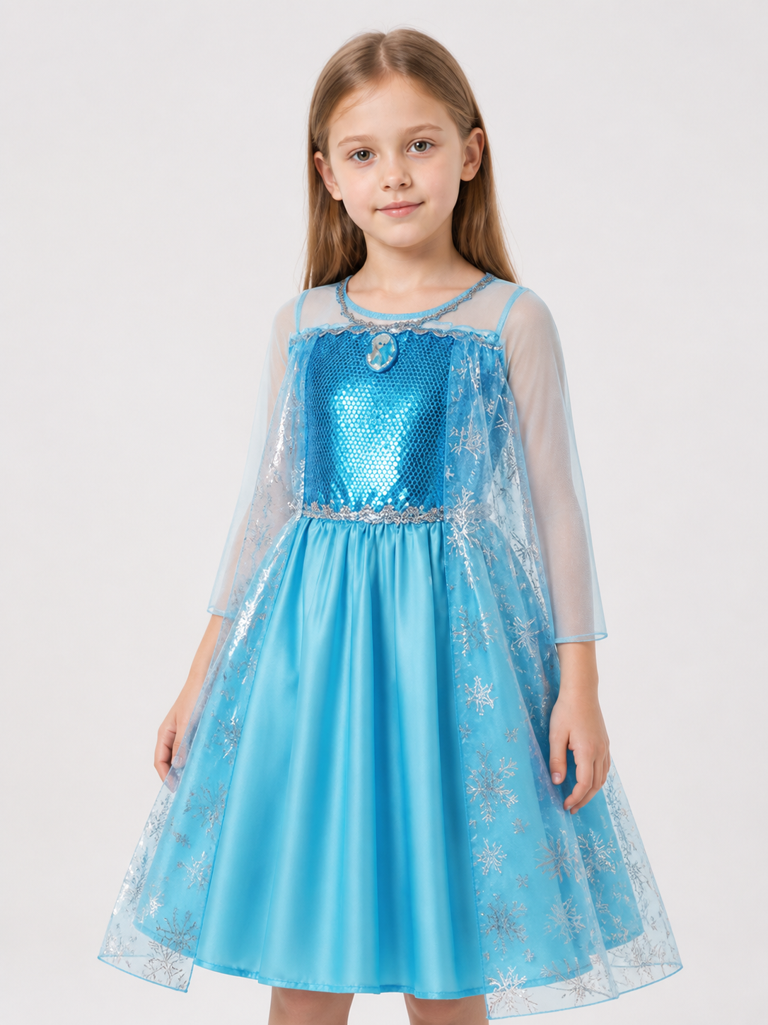 Halloween Carnival Dress with Sequins and Snowflakes