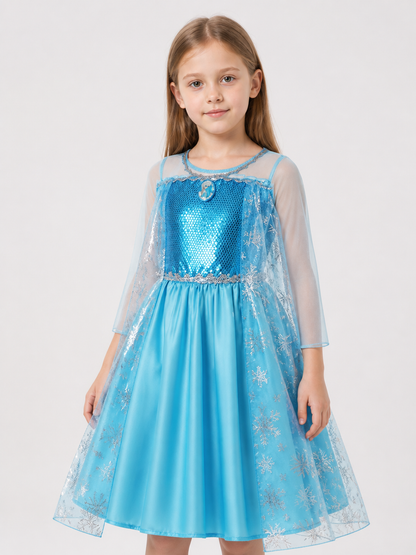 Halloween Carnival Dress with Sequins and Snowflakes