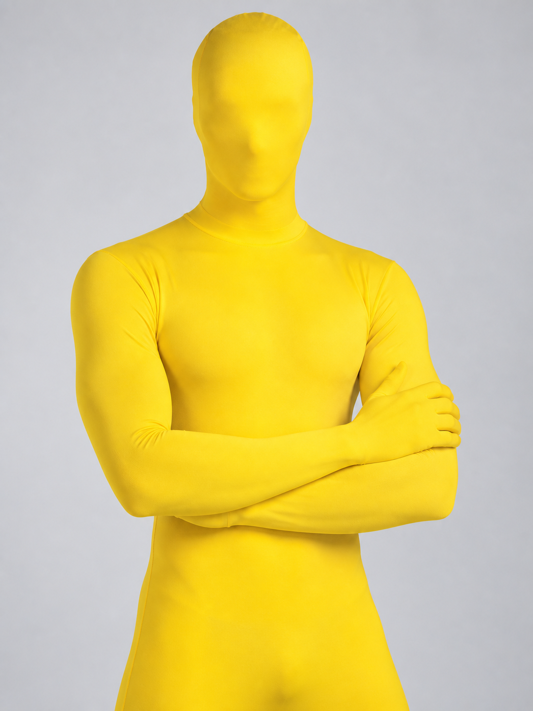 Yellow Form-Fitting Full-Body Jumpsuit Costume Costumes detail 2