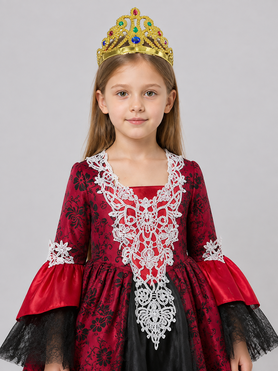 Carnival Costume with Crown and Full Skirt Costume Headwear detail 2
