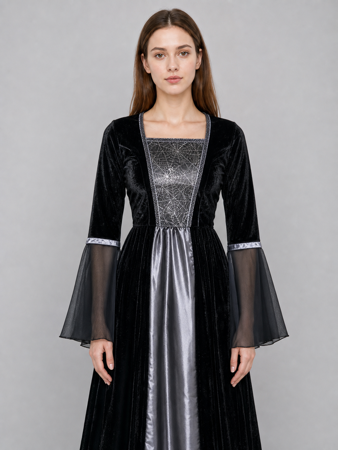 Witch Costume: Long Dress and Hat for Cosplay
