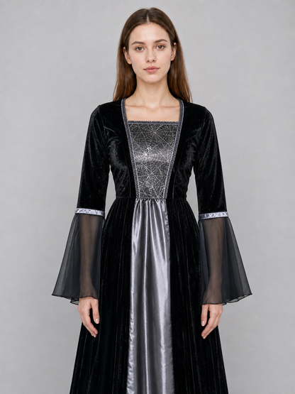 Witch Costume: Long Dress and Hat for Cosplay