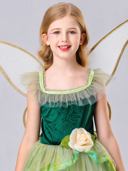 Fairy Costume with Wings and a Full Skirt