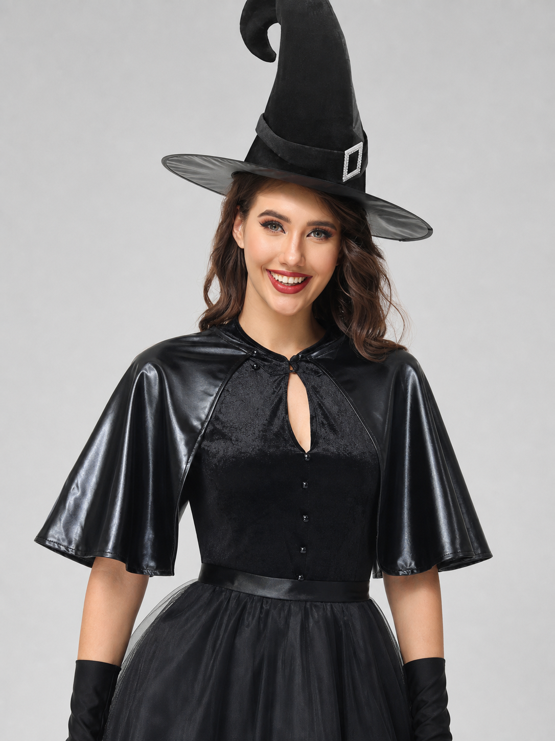 Halloween Costume: Black Dress with Cape