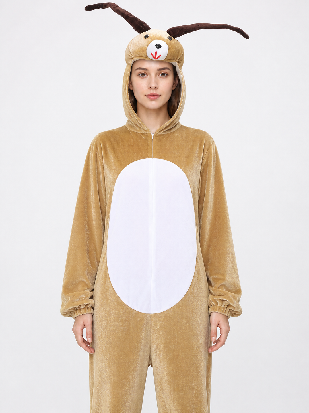 One-Piece Baby Goat Costume with Hood, Brown Costumes detail 3