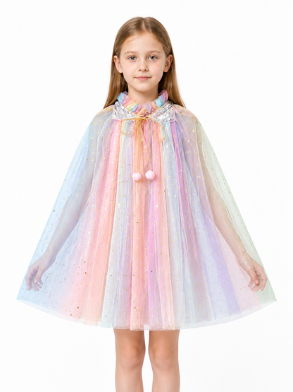 Children’s Cape Cloak with Sequins and Stars product detail 3