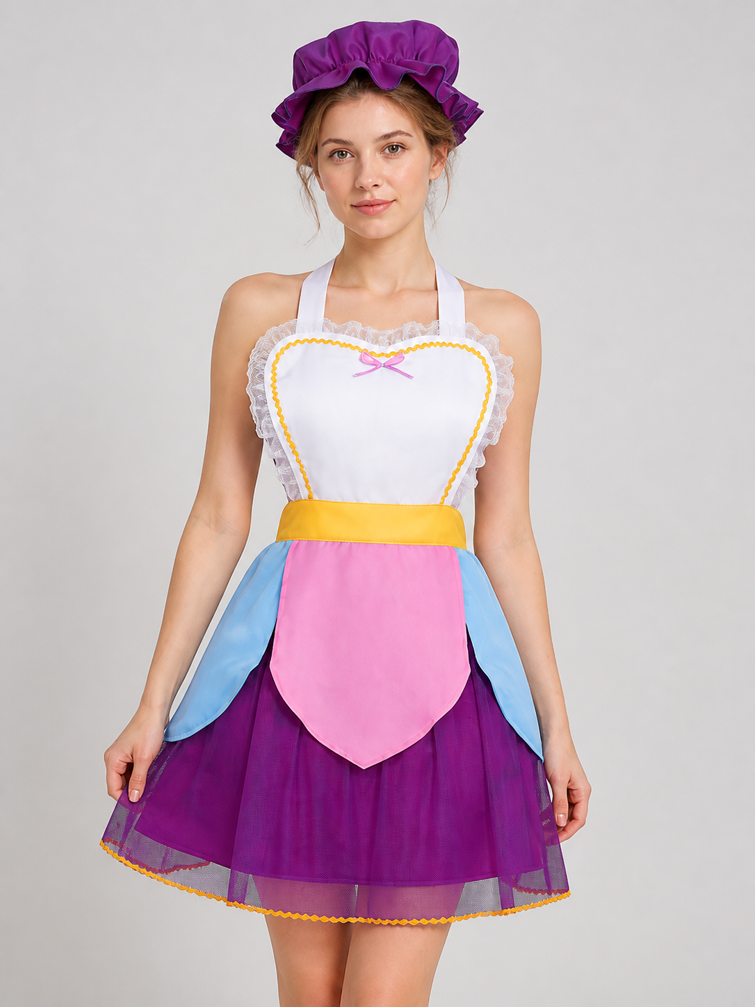 Mrs. Potts Costume: Dress and Hat for Cosplay Costume Dresses detail 2