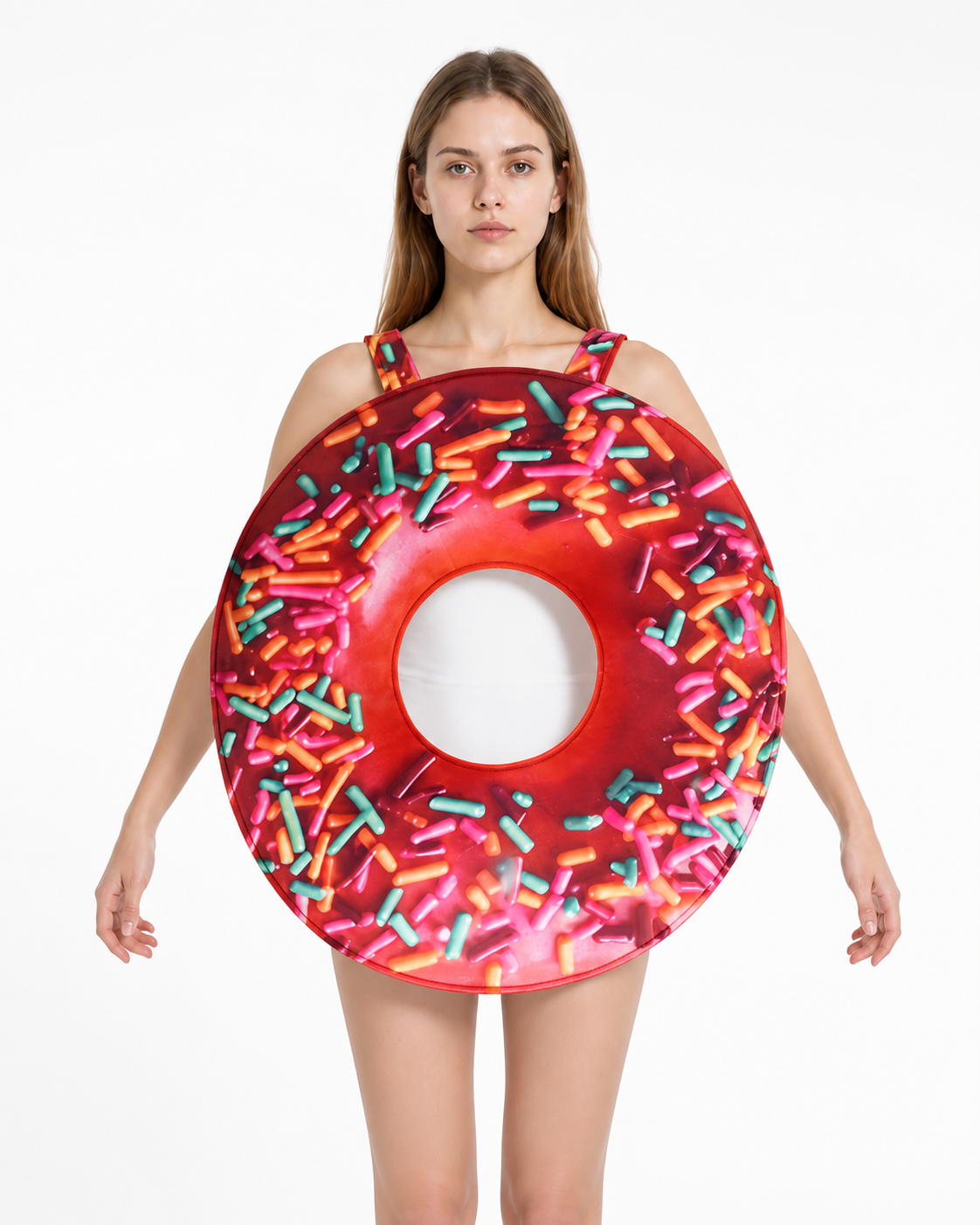 Donut Costume with Red Frosting and Colorful Sprinkles Costumes detail 3