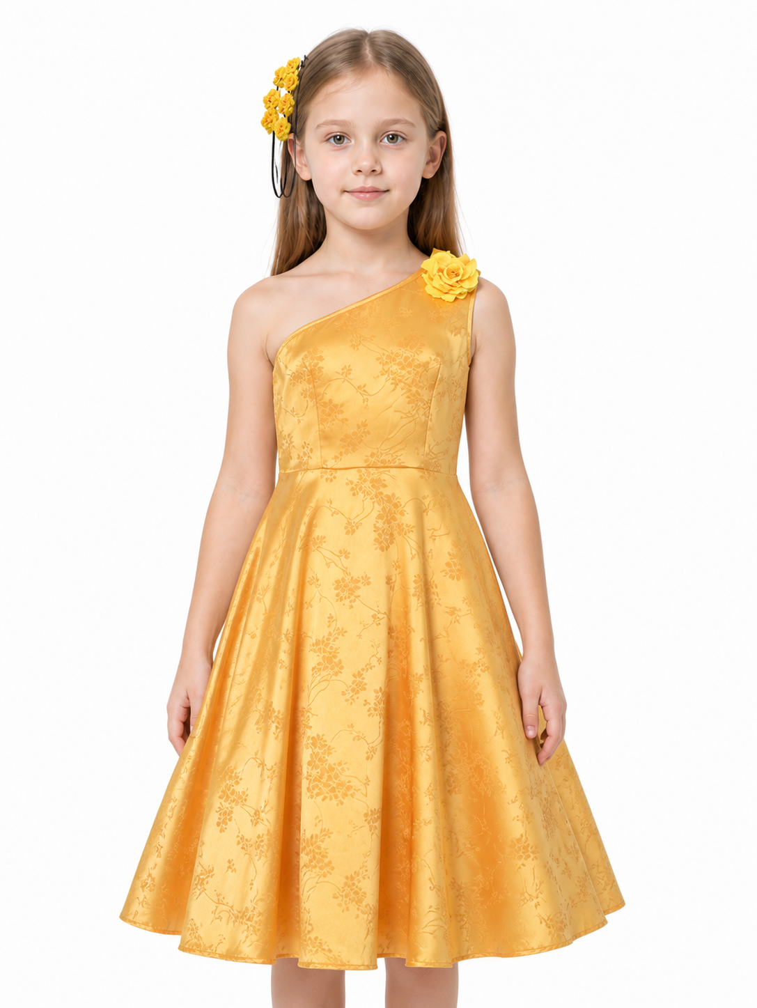 Yellow One-Shoulder Dress for a Zootopia Costume Costume Dresses detail 3