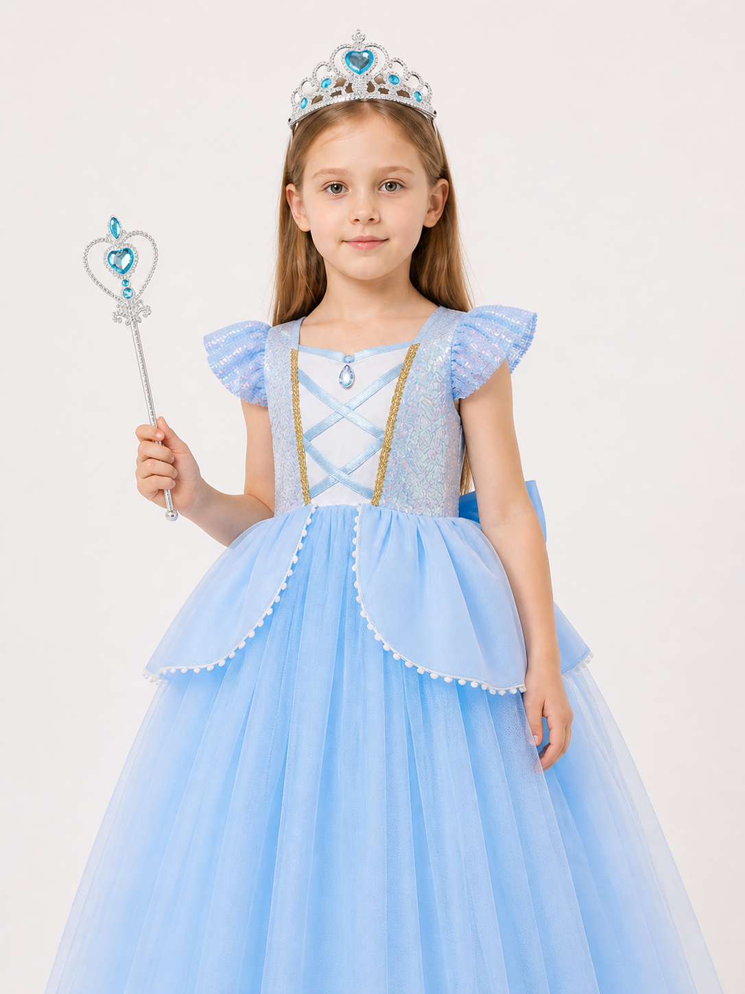 Princess Carnival Costume with Crown for Cosplay Costume Headwear detail 2