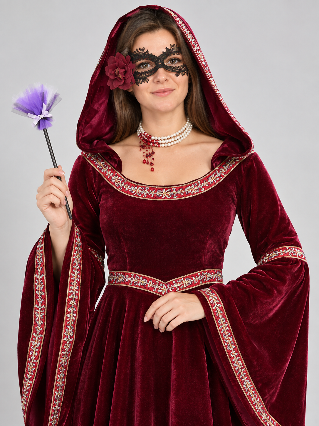 Red Hooded Witch Costume