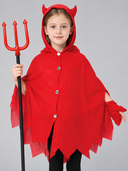 Devil Costume with Hood and Trident Costumes detail 2