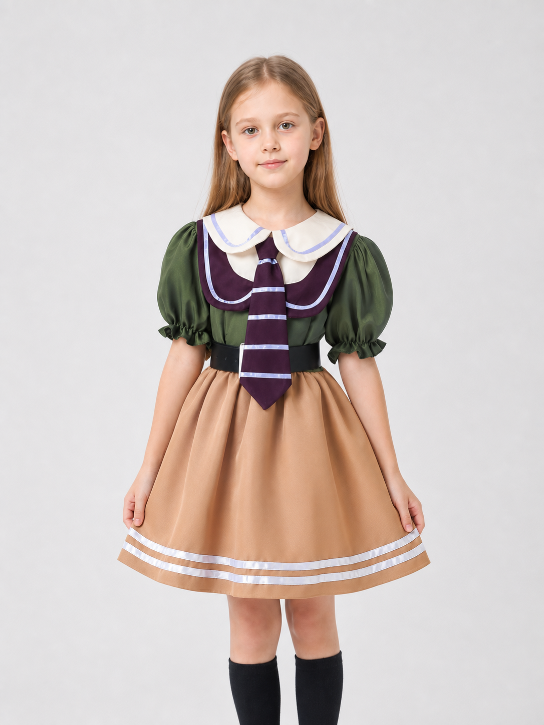 Zootopia Cosplay Dress with Sailor Collar Costume Dresses detail 3