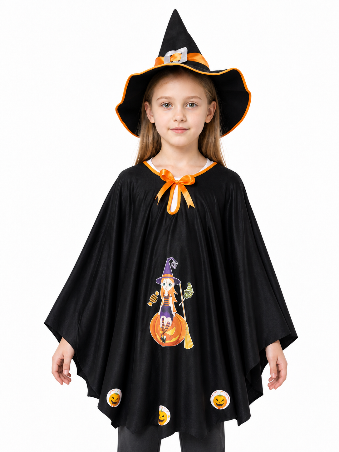 Carnival Costume with Cape and Pointed Hat Costume Capes detail 3