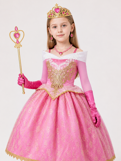 Pink Princess Costume for Halloween Costumes detail 2