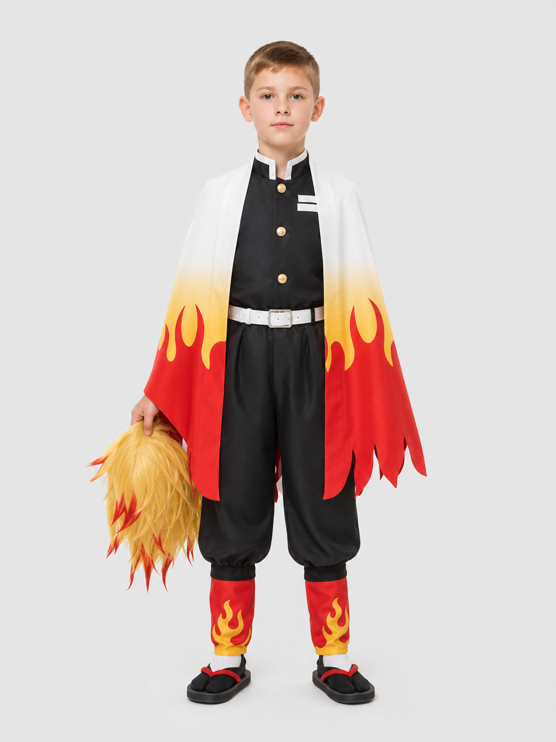 Kyojuro Rengoku Cosplay: Costume with Wig Costume Wigs detail 3
