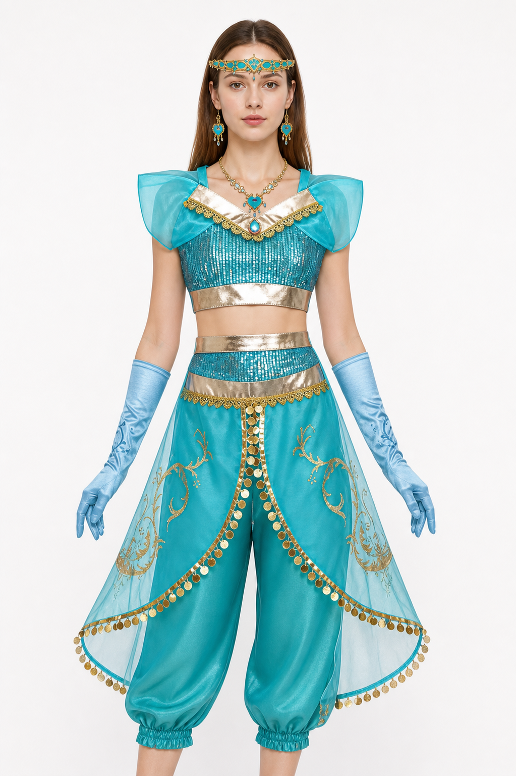 Jasmine Costume with Harem Pants and Accessories Costume Accessories detail 3