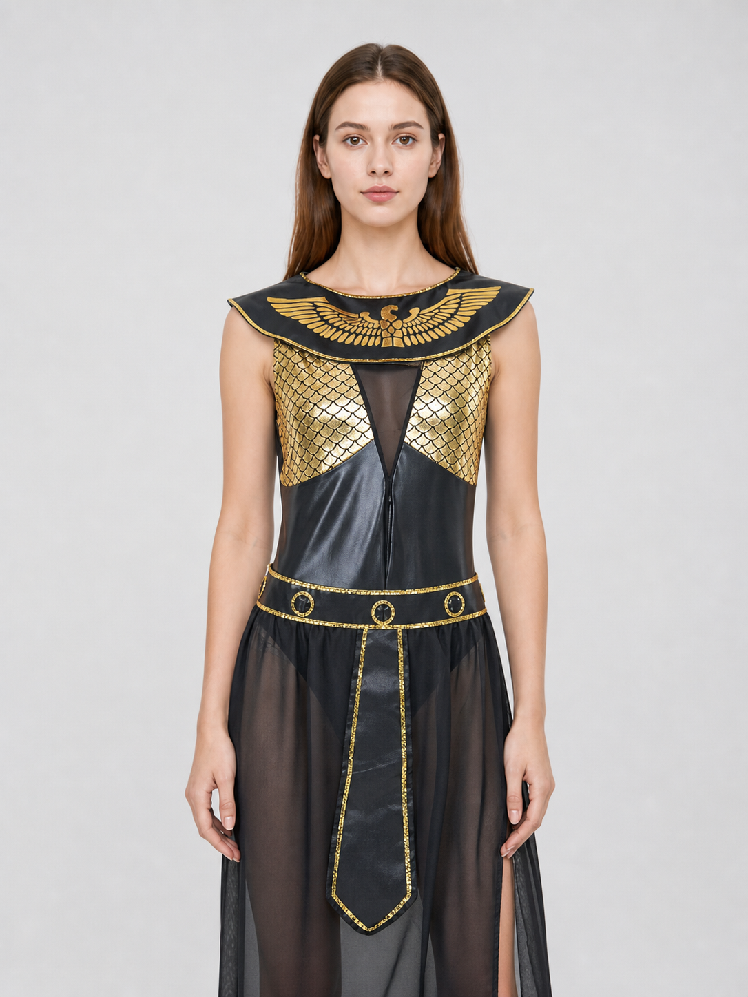 Cleopatra Cosplay Costume, Black and Gold