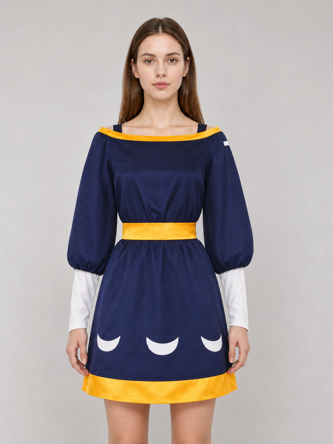 Amity cosplay costume: dress, skirt, belt, sleeves