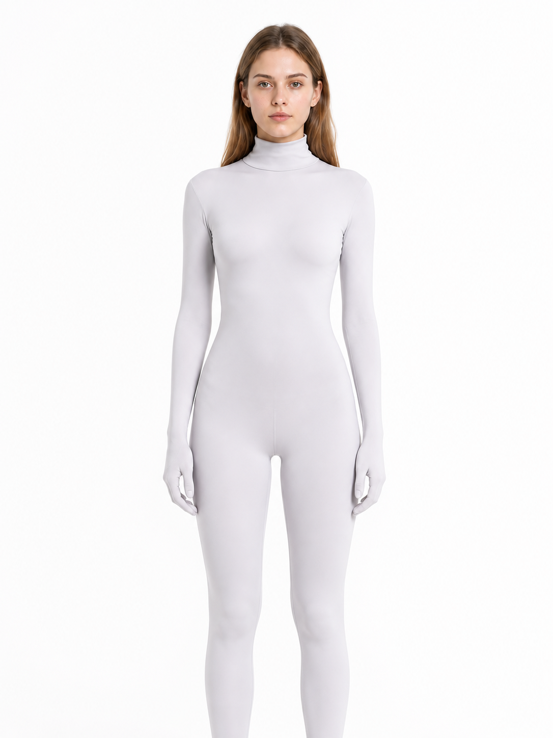 White Jumpsuit with Covered Hands and Feet product detail 3