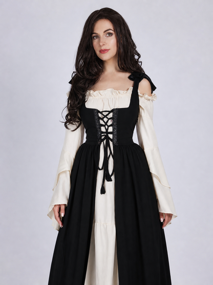 Gothic Costume in Medieval Style, Black