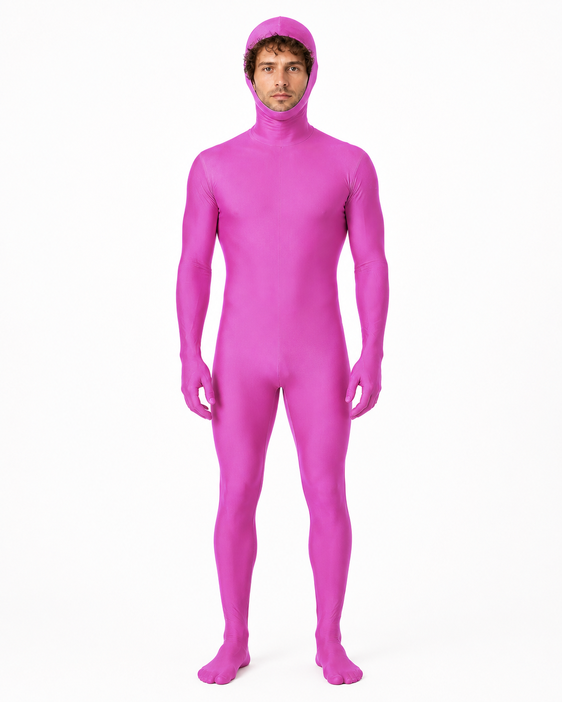 Hooded Zentai Jumpsuit with Open Face product detail 2