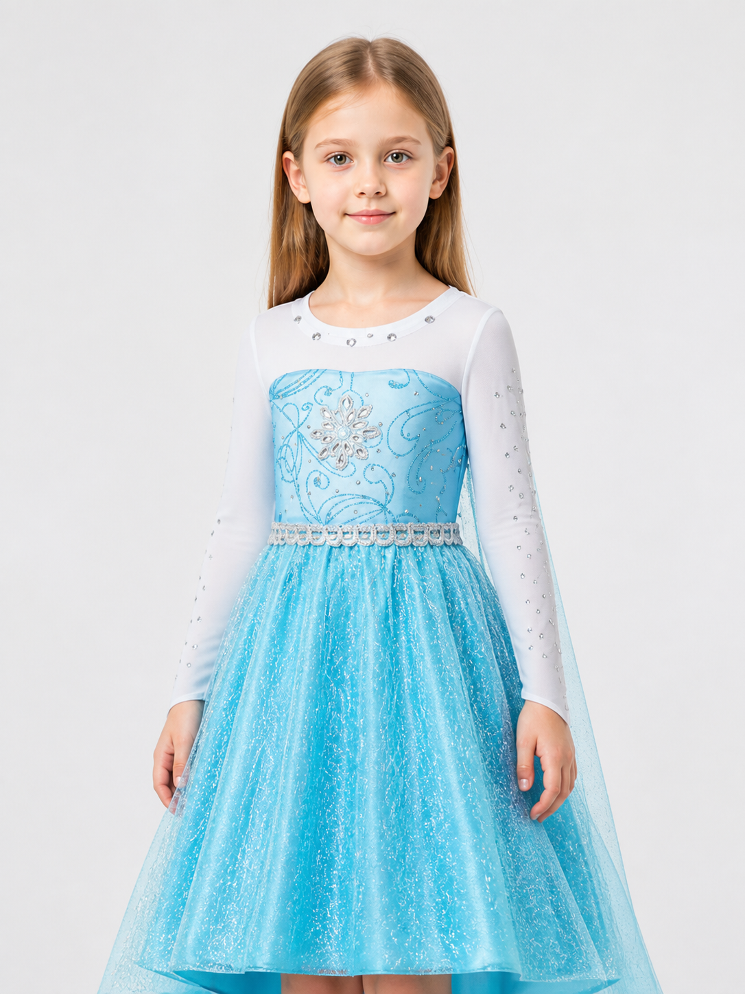 Light Blue Princess Costume for Halloween Costumes detail 2