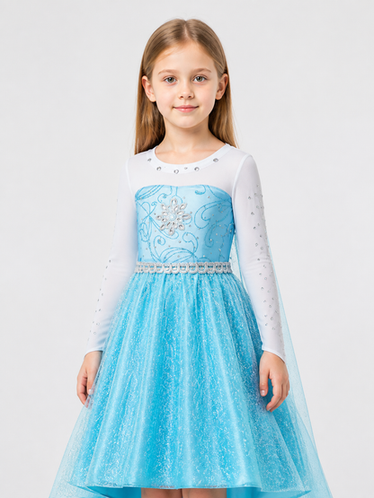 Light Blue Princess Costume for Halloween Costumes detail 2