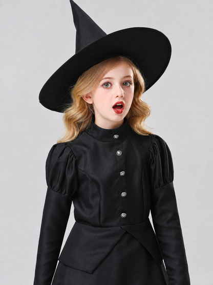Halloween Costume: Dress with Hat and Decorations