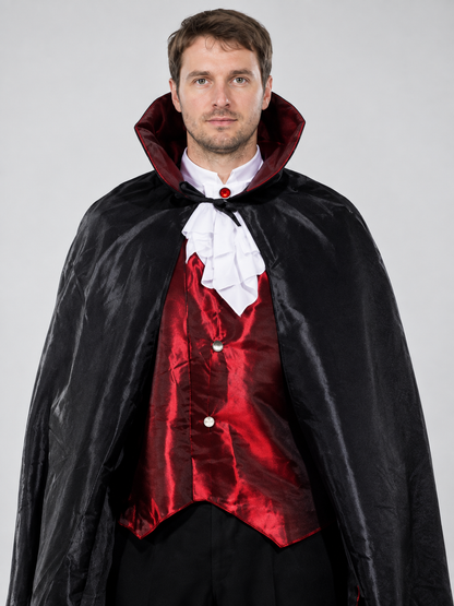 Adult Vampire Costume with Cape and Vest