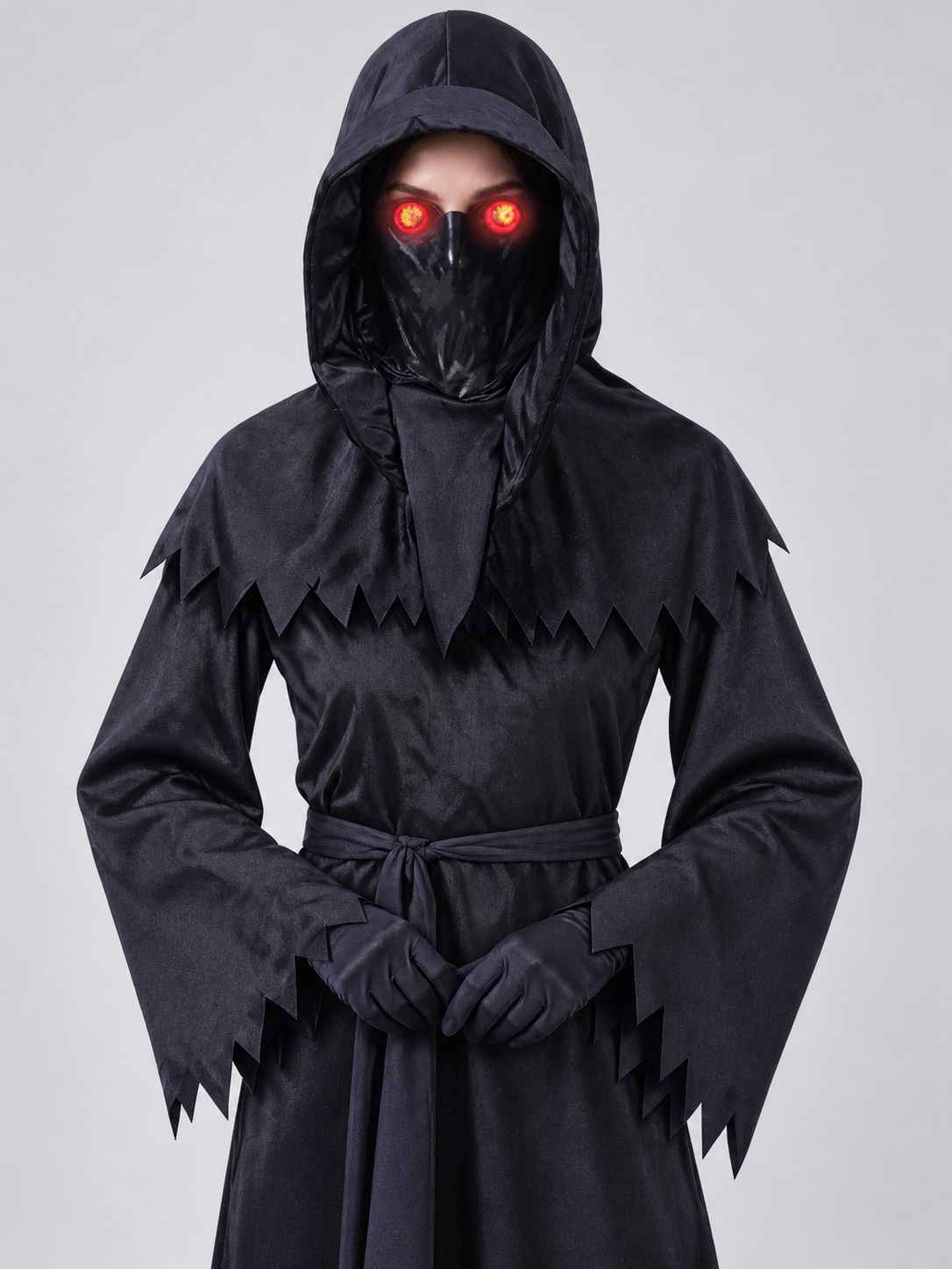 black black hooded reaper cosplay costume product image 6