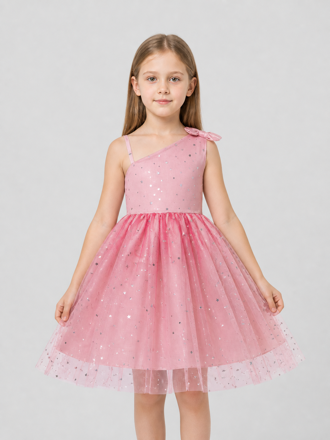 Festive Princess Dress with a Tulle Skirt and Sequins Costume Dresses detail 3