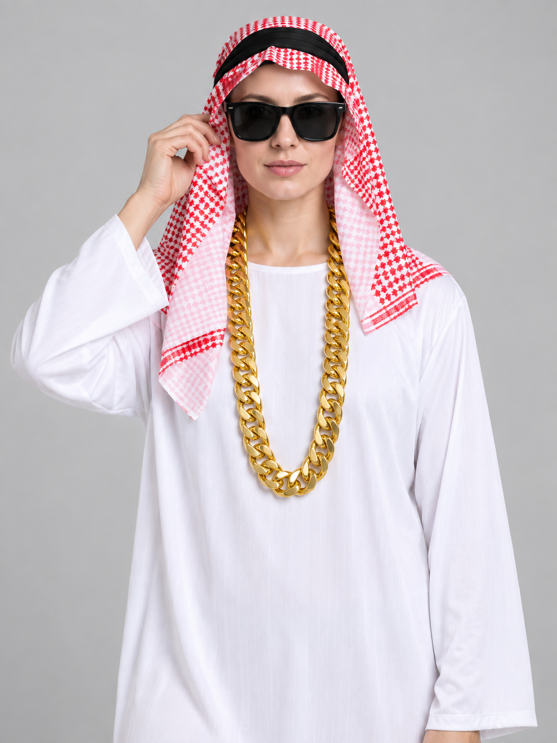 Carnival Costume with White Tunic and Accessories Costume Accessories detail 2