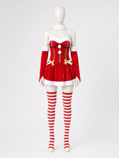 Christmas Carnival Costume with Full Skirt