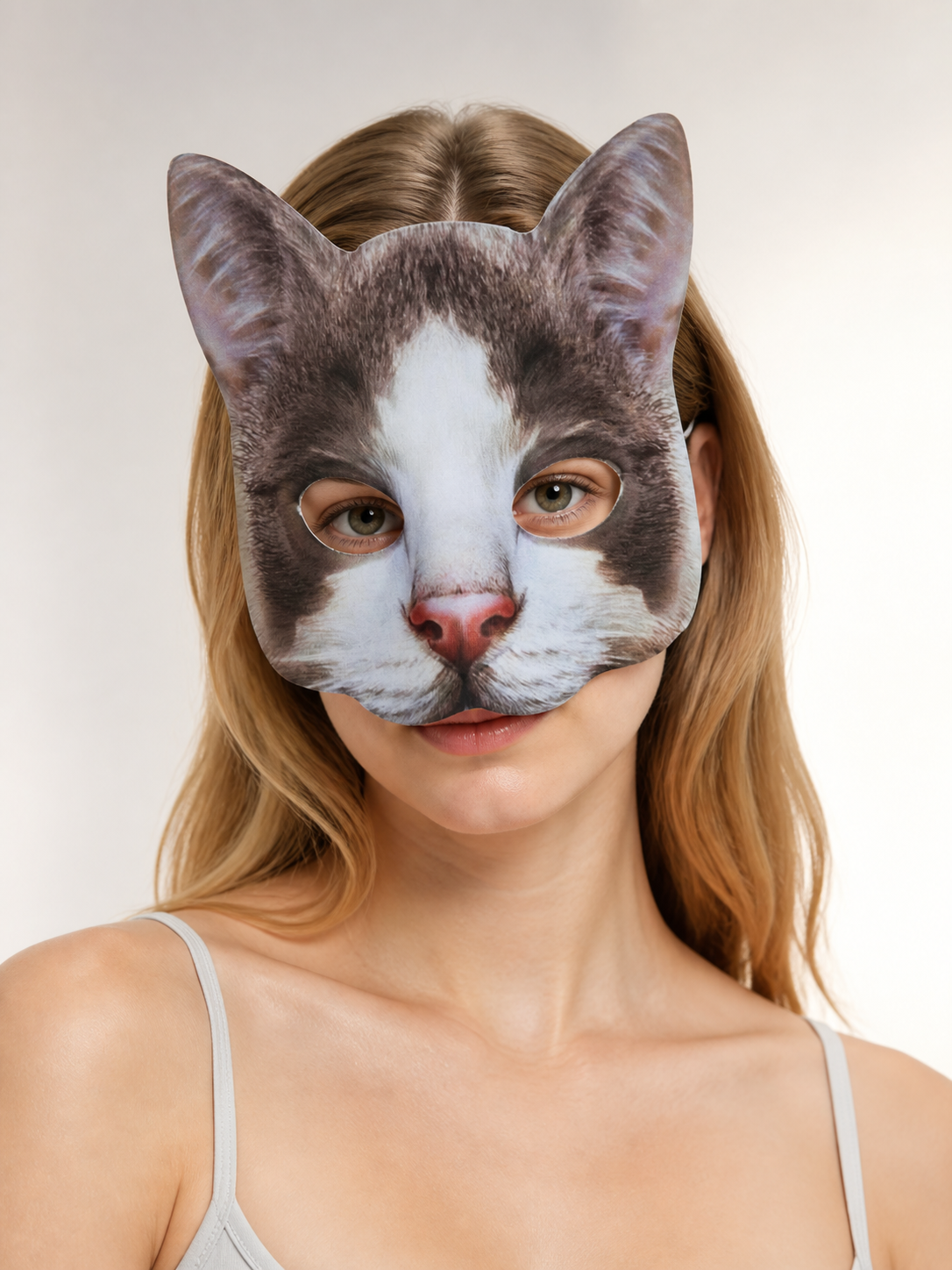 Carnival Cat Half-Mask Halloween Headpiece Costume Masks detail 2