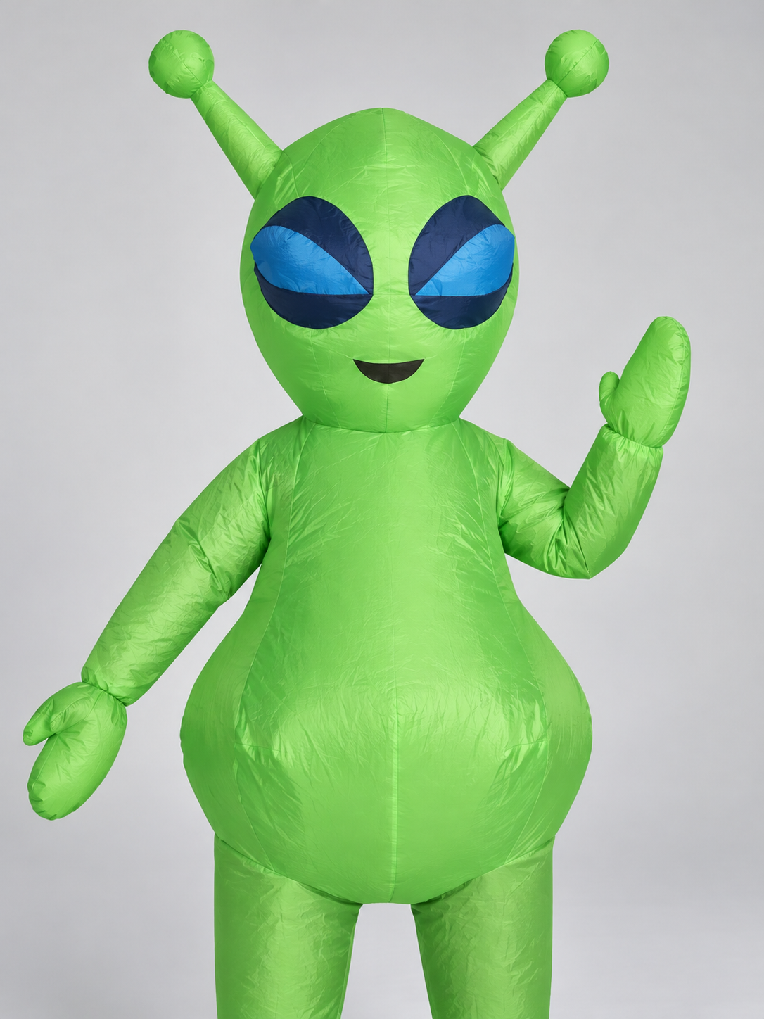 Inflatable Green Alien Costume with Antennas