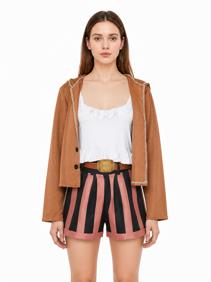 One Piece Bonney Cosplay Costume with Shorts Costumes detail 2