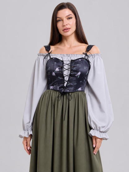 Historical Costume Dress with Corset Top