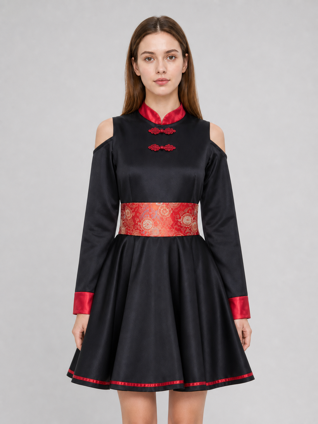 This costume dress is designed for striking theatrical-style looks and is