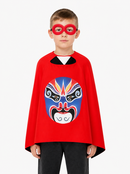Children’s Halloween Cape with Mask and Opera Design product detail 3