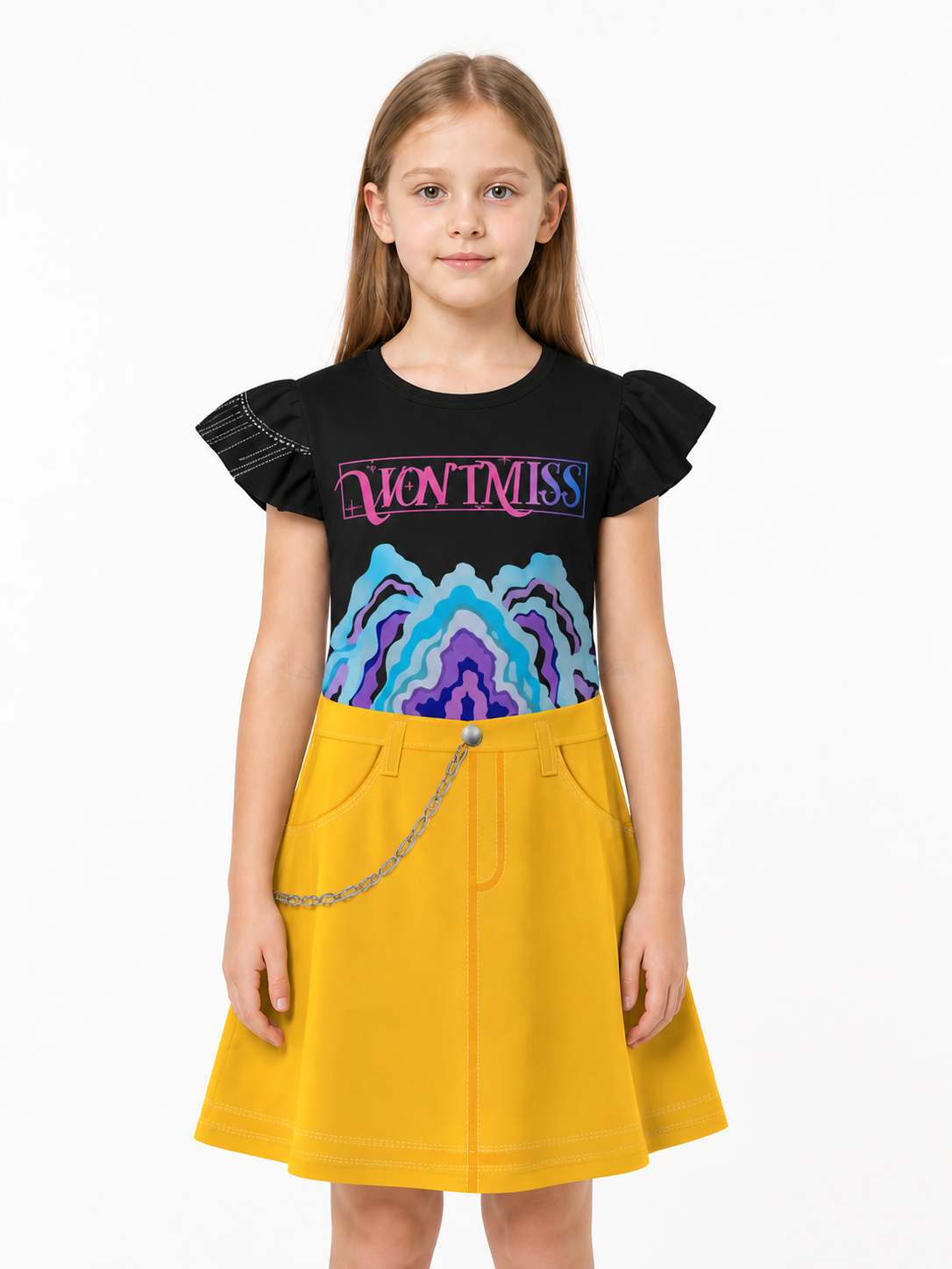 Set of Carnival Dresses with Ruffles and Chains