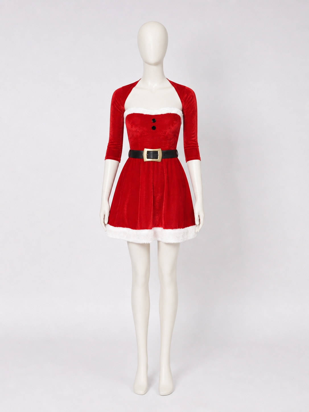 Christmas Costume: Red Dress with Belt