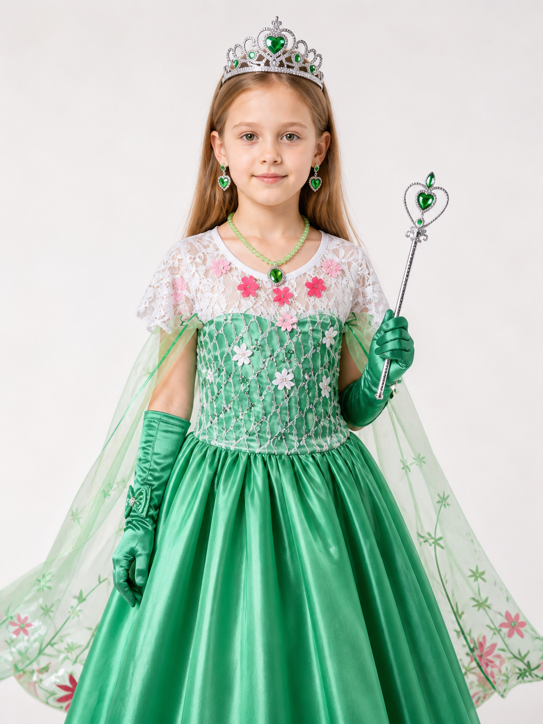 Princess Costume for Halloween and Cosplay upper body view