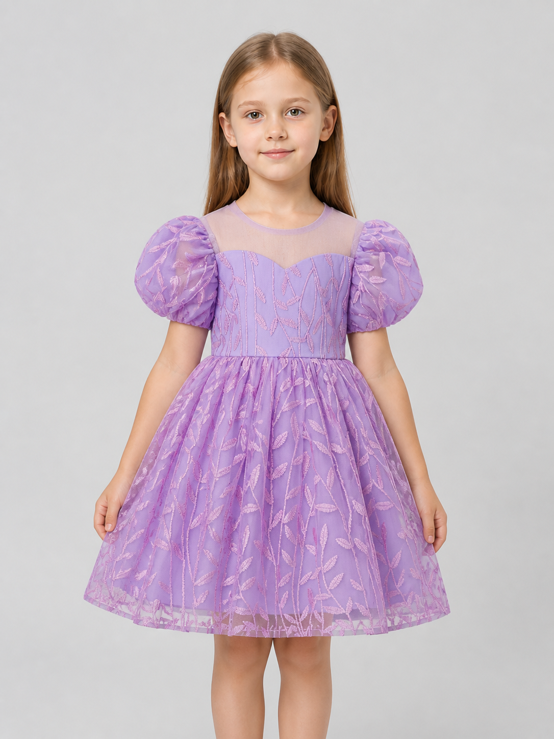 Embroidered Tutu Dress for Birthdays and Piano Playing Costume Dresses detail 3
